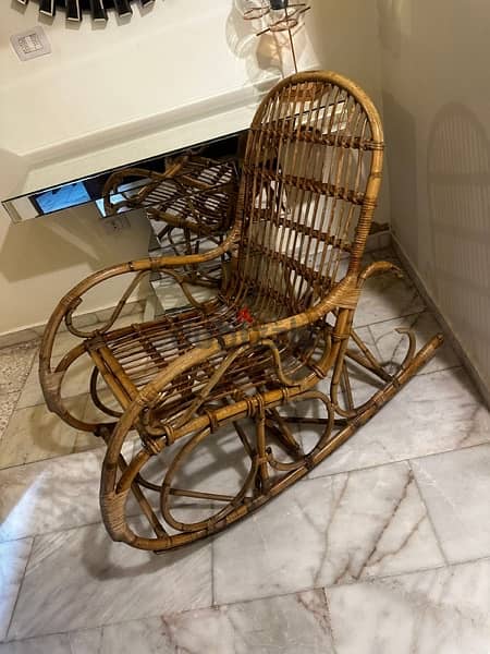 bamboo rocking chair (كرسي هزاز خيزران). 160$ 1