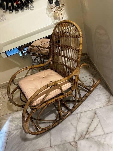 bamboo rocking chair (كرسي هزاز خيزران). 160$ 5