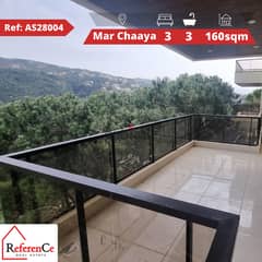 Catchy apartment + terrace in Mar Chaaya شقة جذابة + تراس في مار شعيا 0