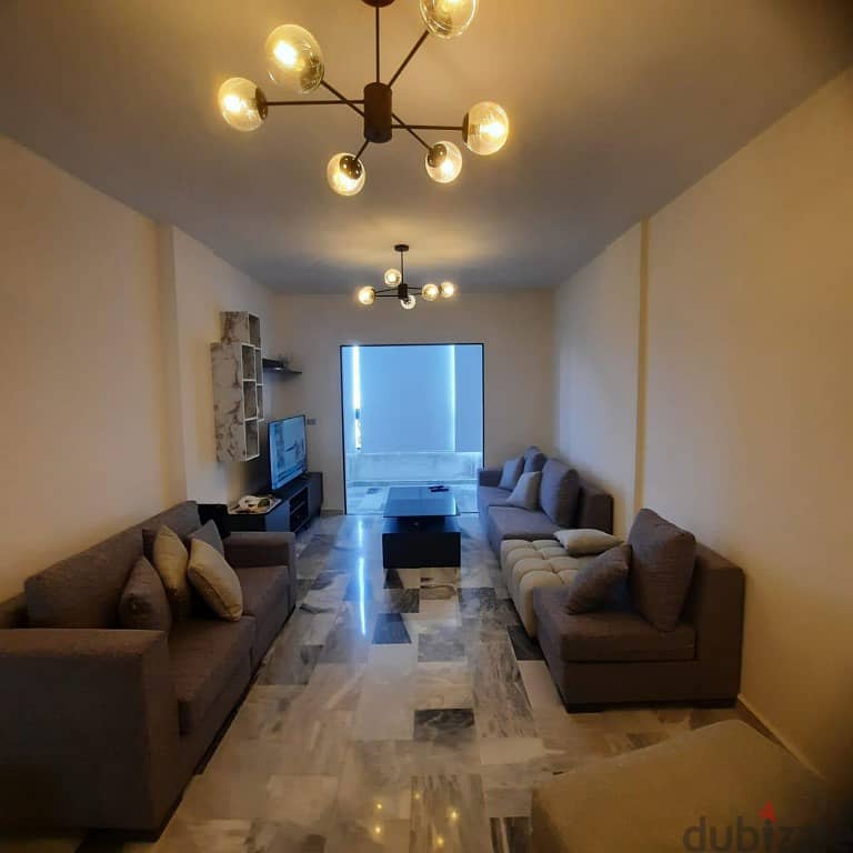 130 Sqm | Fully Furnished Apartment For Sale In Aramoun |Mountain View 1