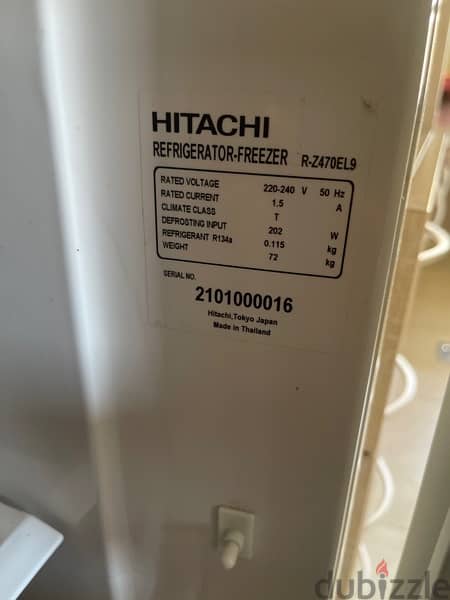 HITACHI REFRIGERATOR - Freezer 5