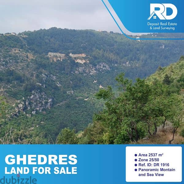 Land for sale in Ghedres - أرض للبيع في غدراس 0
