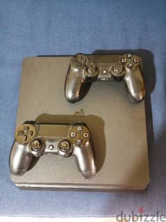 PS4 slim with 2 controllers