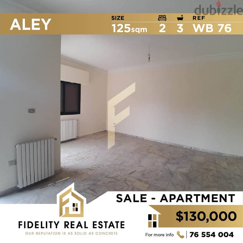 Apartment for sale in Aley WB76 0