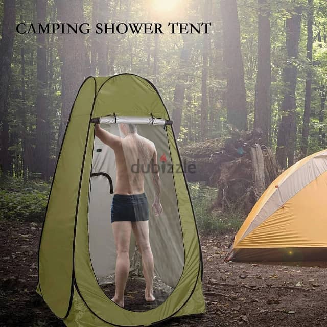 Pop-Up Shower Tent, Privacy Changing Room for Beach, Camping Toilet 2