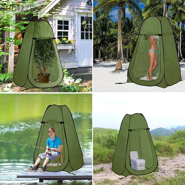 Pop-Up Shower Tent, Privacy Changing Room for Beach, Camping Toilet 10