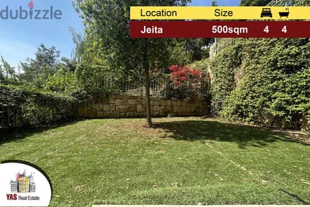 Jeita 500m2 | 320m2 Garden | Villa | Panoramic View | Prime location|M