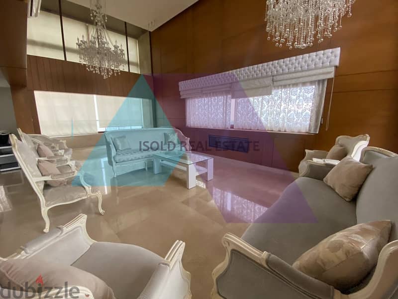 Furnished&Decorated luxurious 427 m2 duplex apart for sale in Louayze 1