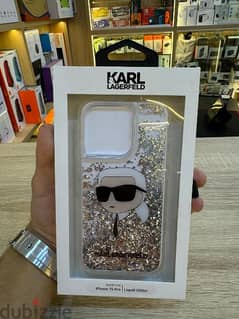 Karl Lagerfeld liquid glitter case 15 pro