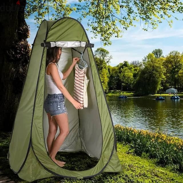 Pop-Up Shower Tent, Privacy Changing Room for Beach, Camping Toilet 1