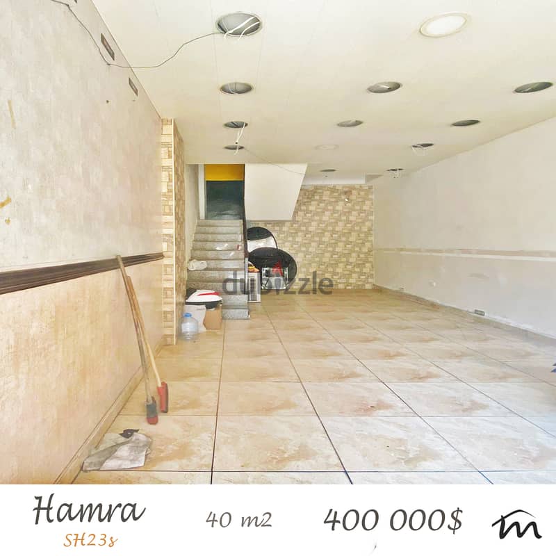 Hamra | 2 Levels 40m² Shop | City Commercial Investment | Catch 0