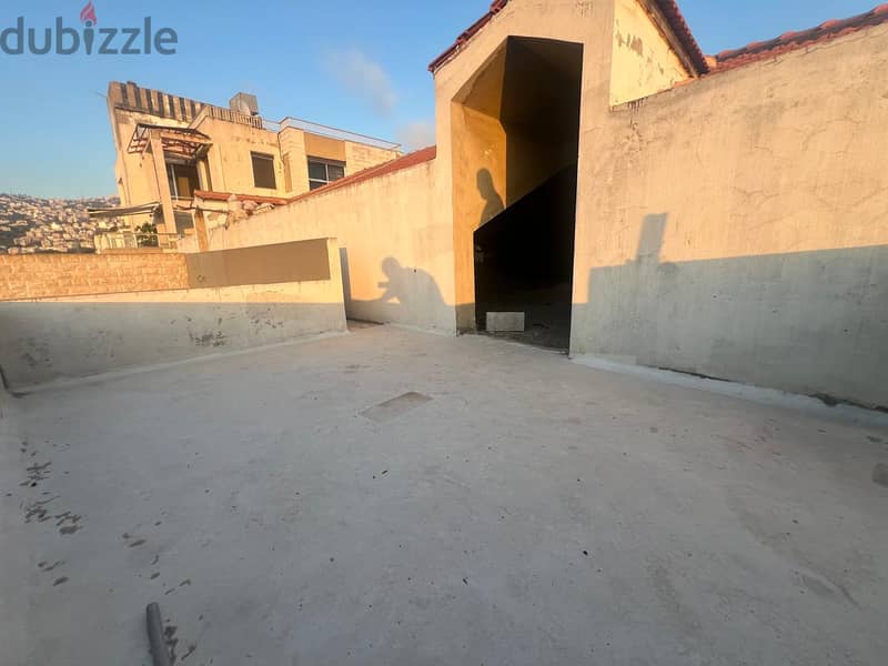 mansourieh duplex for sale with 200 sqm roof nice view Ref#6245 3