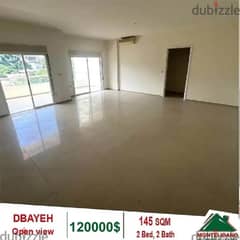 120,000$!!! Open View Apartment for sale located in Dbayeh!! 0
