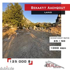 Land For sale in Bekaatit Aachqout 1000 sqm ref#kz250