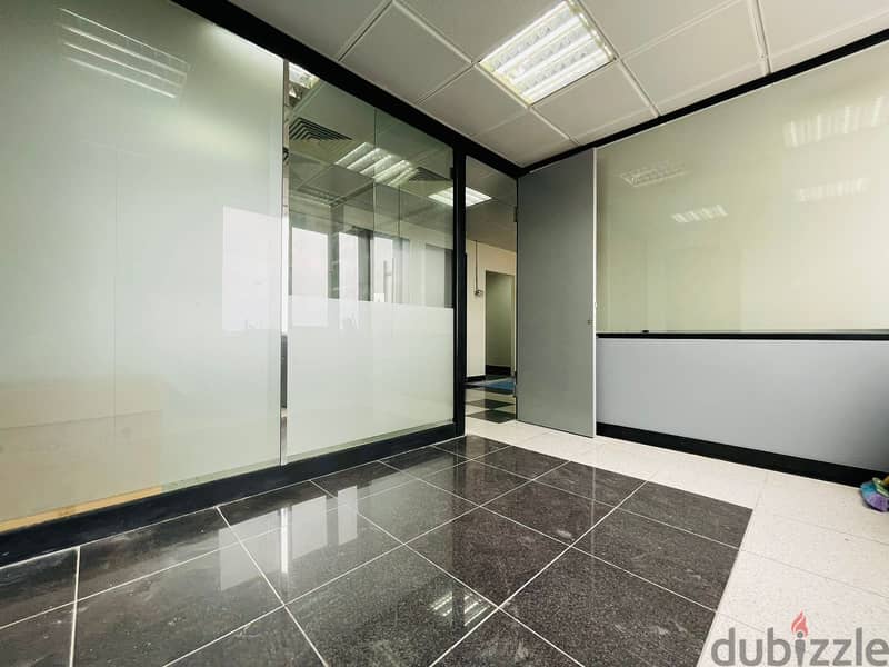 JH24-3487 Furnished office 180m for rent in Achrafieh, $ 2,500 cash 1