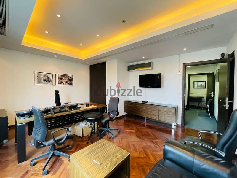 JH24-3488 Furnished office 332m for rent in Achrafieh, $ 5,000 cash 0