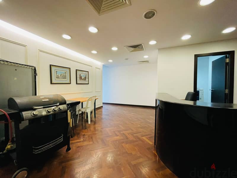 JH24-3488 Furnished office 332m for rent in Achrafieh, $ 5,000 cash 2