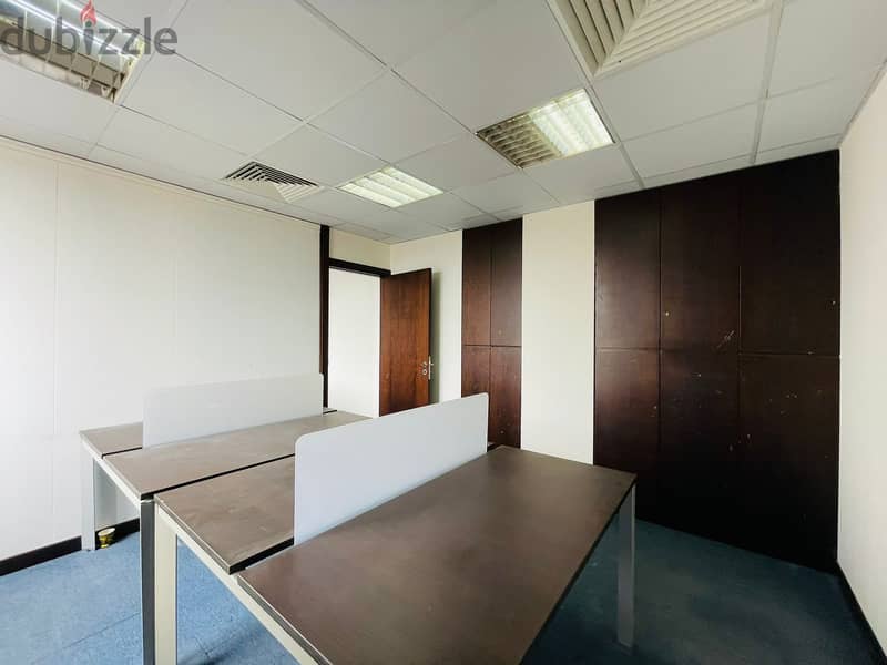 JH24-3488 Furnished office 332m for rent in Achrafieh, $ 5,000 cash 6