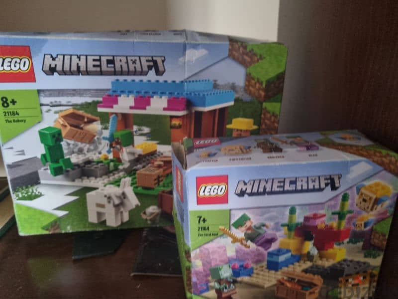 lego minecraft the bakery and coral reef 1