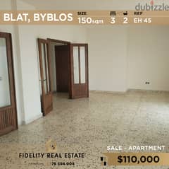 Apartment for rent in Blat - Byblos EH45 0