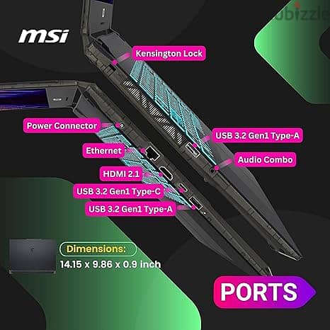 MSI Cyborg 15 - i7 16B 512GB SSD RTX 4060 15.6" laptop offer 5