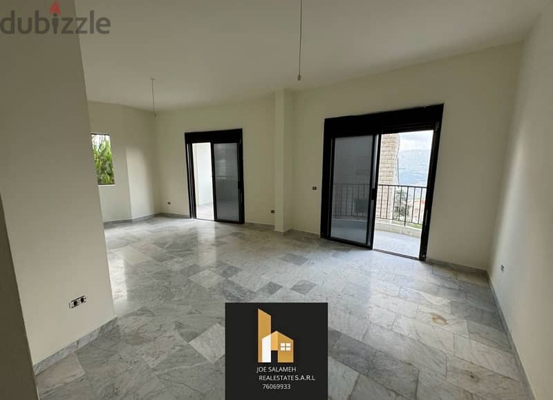 Apartment for sale in ajaltoun mountain view 105,000$/عجلتون 1