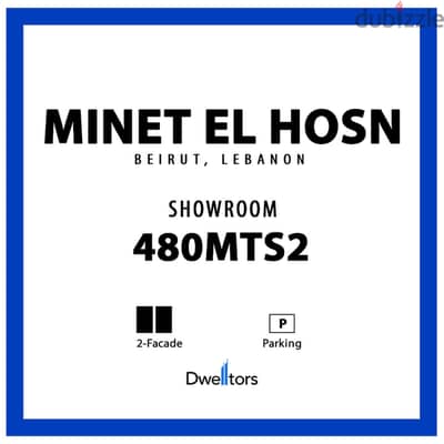 Showroom for rent in MINET EL HOSN - 480 MT2 - 2 Facade