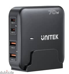 Unitek P1228ABK01-EU 70W Desktop GaN Charging Station (White, Black)