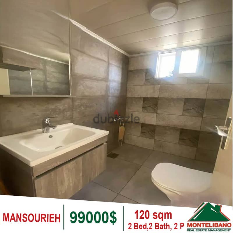 99000$!! Apartment for sale located in Mansourieh 3