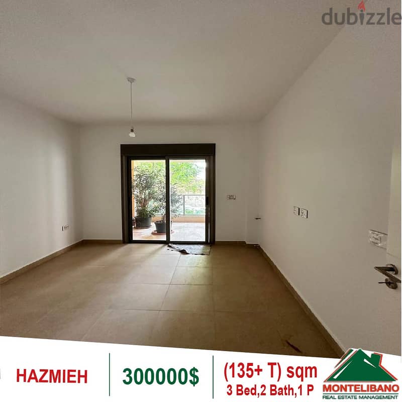 300000$!! Apartment for sale located in Hazmieh 3