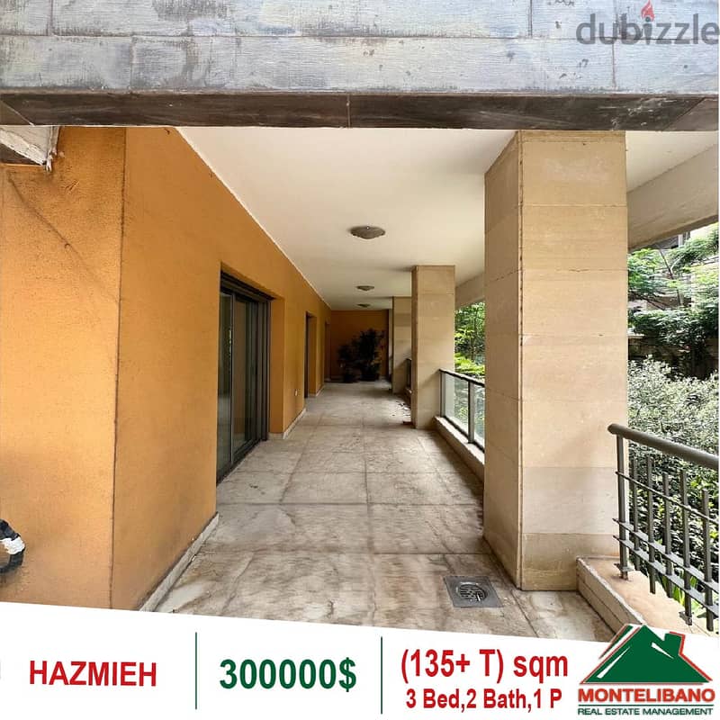 300000$!! Apartment for sale located in Hazmieh 4