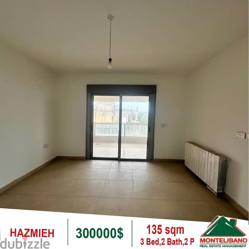 300000$!! Apartment for sale located in Hazmieh 2