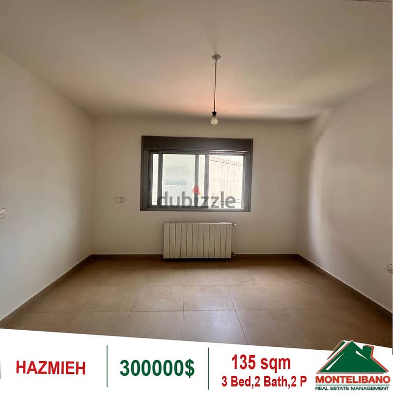 300000$!! Apartment for sale located in Hazmieh 3