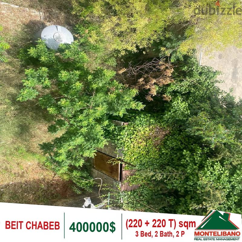 400000$!! Open View Apartment for sale located in Beit Chabeb 1