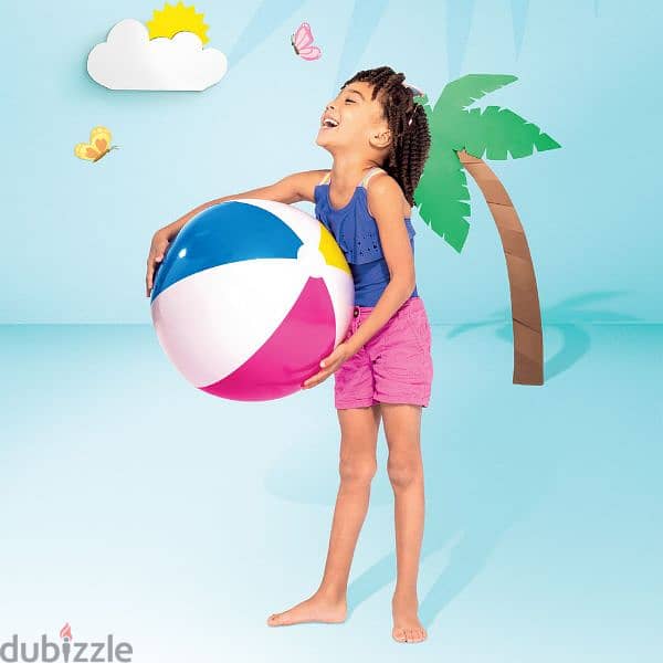 Intex Glossy Panel Inflatable Beach Ball 61 cm 1