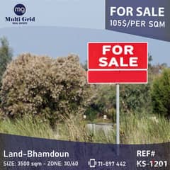 Land for Sale in Bhamdoun, KS-1201, أرض للبيع في بحمدون 0