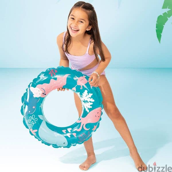 Intex Transparent Inflatable Swim Rings 61 cm 1