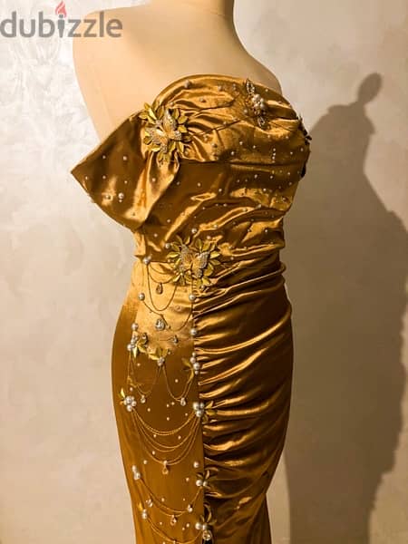 Gold Evening Dress 1