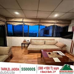 550000$!! Apartment for sale located in Tarik El Jadida