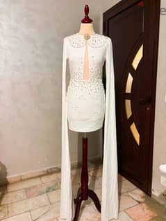 White Evening Dress 0