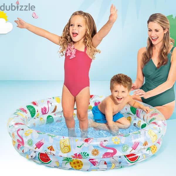 Intex Just So Fruity Inflatable Kiddie Pool 122 x 25 cm 1