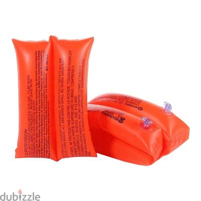 Intex Large Orange Inflatable Arm Band Floaties 25.5 x 16.5 cm