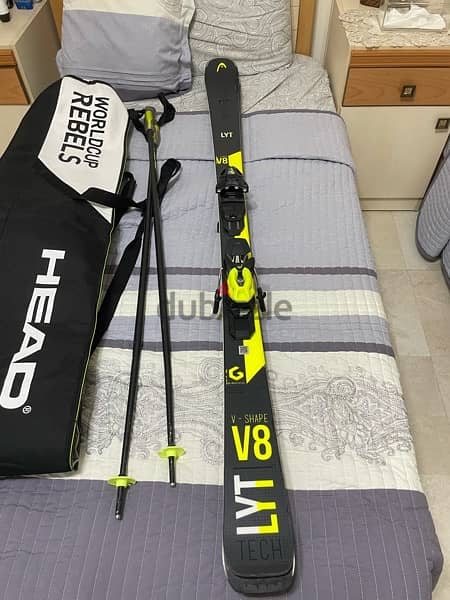 head v8 + ski bag + ski poles 2