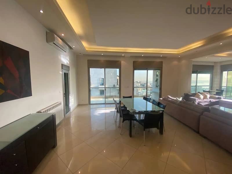 Aoukar/Luxurious Apartment for Rent Furnished +Sea Viewعوكرشقة للإيجار 1