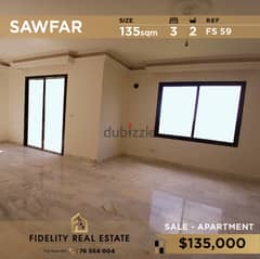 Apartment for Sale in Sawfar FS59 شقة للبيع في صوفر