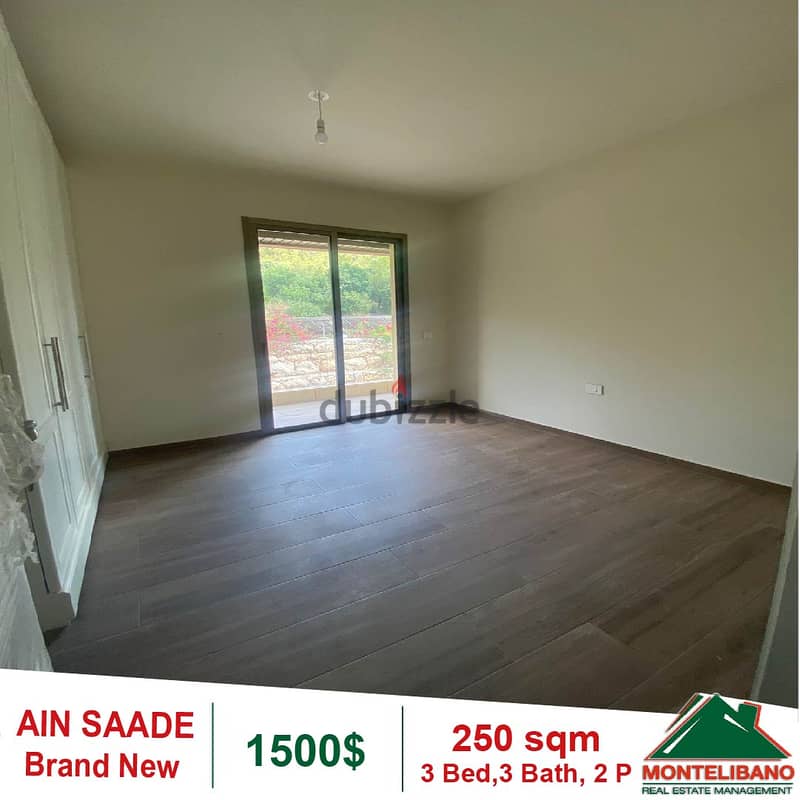 1500$!! Brand New & Open Sea View Apartment for rent in Ain Saadeh 2