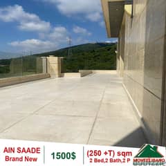 1500$!! Brand New Roof for rent location in Saadeh