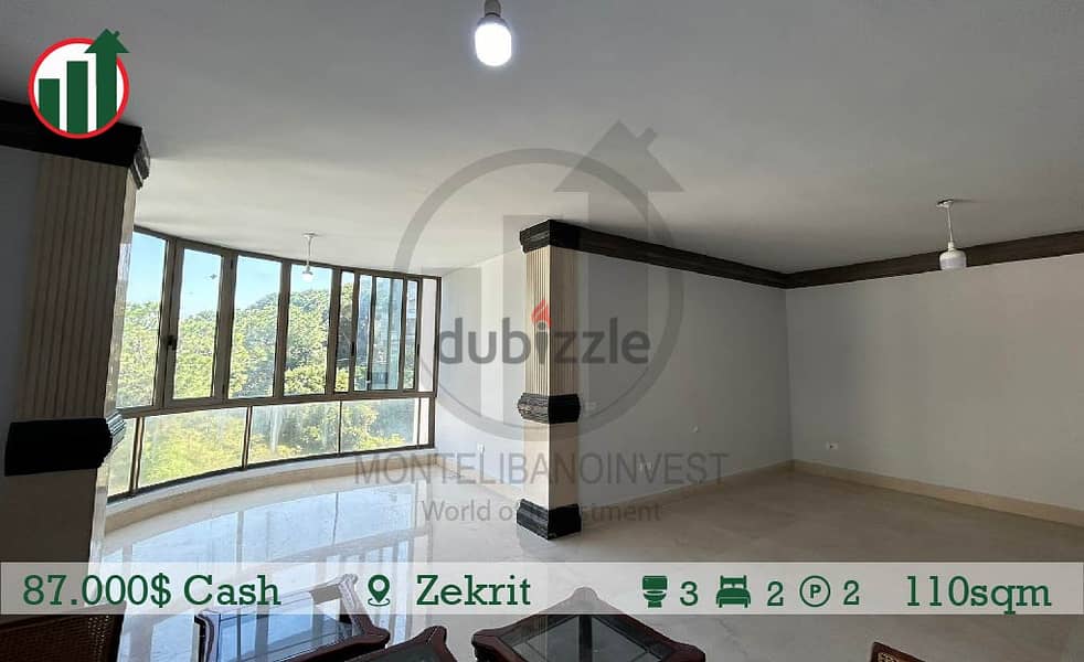 Catchy Apartment for Sale in Zakrit for 88.000$ !!! 1