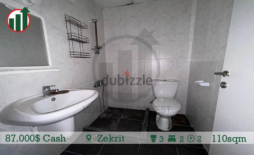 Catchy Apartment for Sale in Zakrit for 88.000$ !!! 3