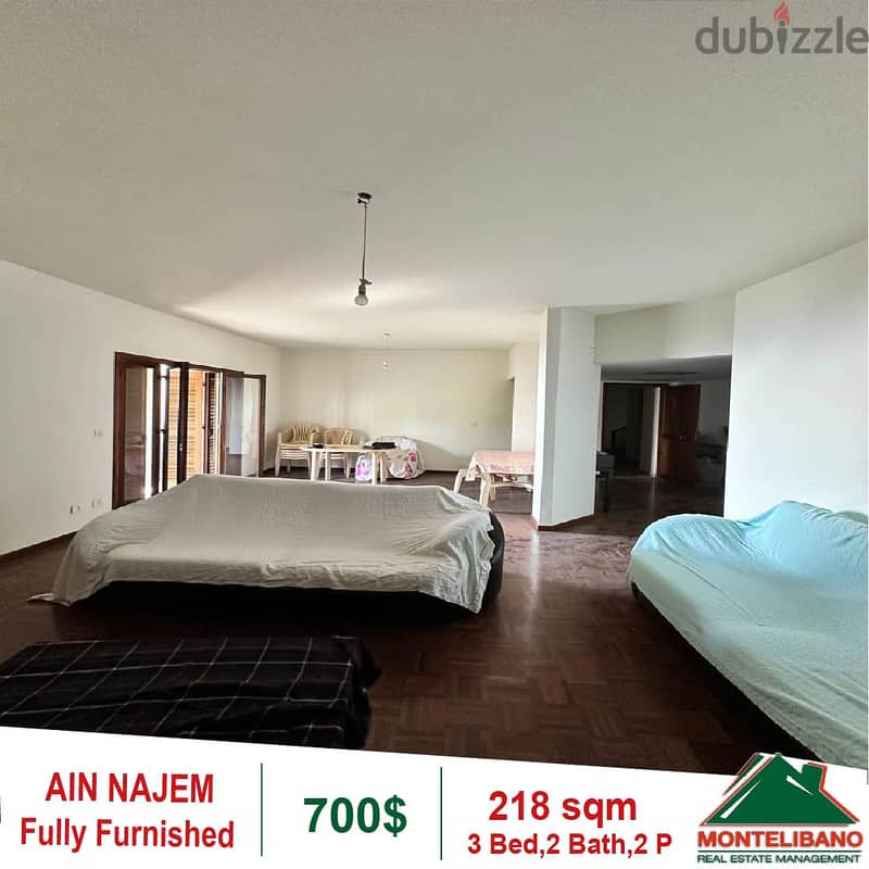 700$!! Fuly Furnished Apartment for rent in Ain Najem 4